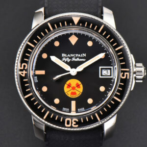 Fifty Fathoms 5008D ‘No Rad’ 40mm GSF Black Dial Black Rubber Strap A1151
