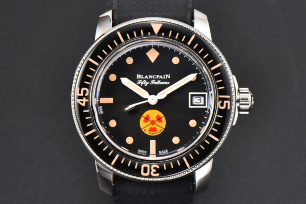 Fifty Fathoms 5008D ‘No Rad’ 40mm GSF Black Dial Black Rubber Strap A1151