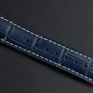Longines Master Moonphase 40MM GF Blue Dial Diamond Marker Blue Leather Strap A899 - Image 11