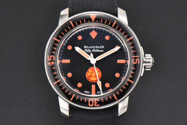 Fifty Fathoms 5008E ‘No Rad Only’ 40mm GSF Black Dial Black Rubber Strap A1151