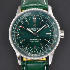 Navitimer 41mm TF Green Dial Green Leather Strap 2824