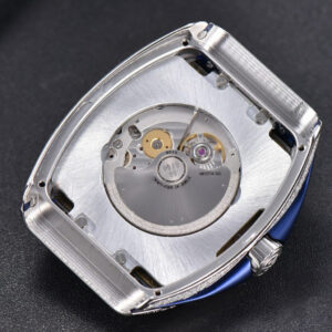 Vanguard V45 SS Full Diamonds ZF Blue Textured Dial on Blue Rubber Strap MIYOTA 9015 - Image 16