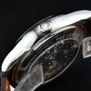 Longines Master Moonphase 40MM GF White Dial Digital Marker Brown Leather Strap A899 - Image 13