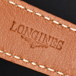 Longines Master Moonphase 40MM GF White Dial Digital Marker Brown Leather Strap A899 - Image 19