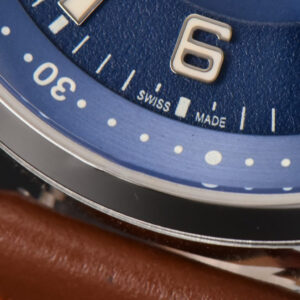 Polaris Geographic 40mm LTF Blue Dial Brown Leather Strap MIYOTA 9015 - Image 5