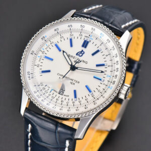 Navitimer 41mm TF White Dial Black Leather Strap 2824 - Image 9