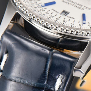 Navitimer 41mm TF White Dial Black Leather Strap 2824 - Image 15