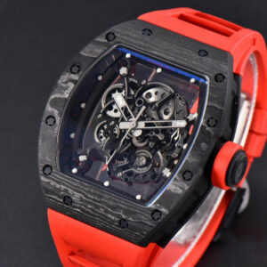 RM055 Real NTPT 42.7mm BBRF Red Skeleton Dial Red Rubber Strap RMUL2 - Image 3