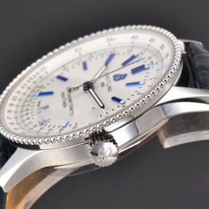 Navitimer 41mm TF White Dial Black Leather Strap 2824 - Image 16