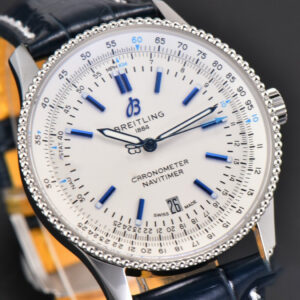 Navitimer 41mm TF White Dial Black Leather Strap 2824 - Image 17