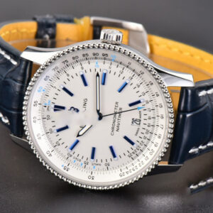 Navitimer 41mm TF White Dial Black Leather Strap 2824 - Image 18