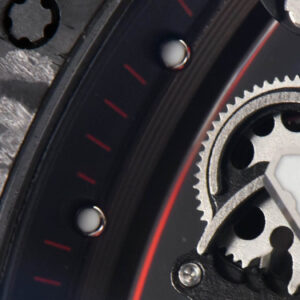 RM055 Real NTPT 42.7mm BBRF Red Skeleton Dial Red Rubber Strap RMUL2 - Image 6