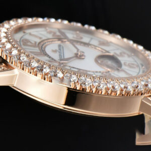 Rendez-Vous Night & Day 37mm GF RG Diamond MOP Dial Brown Leather Strap A7750 - Image 8