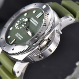 PAM1055 42mm Luminor Submersible VSF on Green Rubber Strap P.900 Clone - Image 9