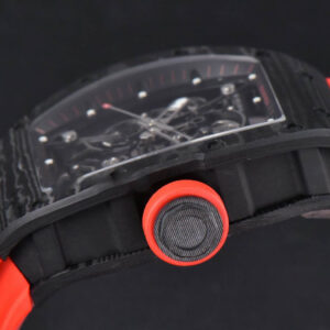 RM055 Real NTPT 42.7mm BBRF Red Skeleton Dial Red Rubber Strap RMUL2 - Image 11