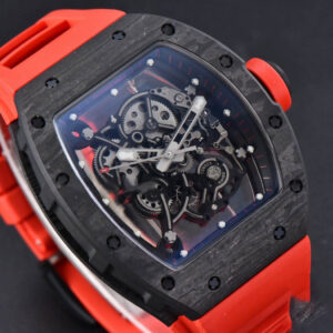 RM055 Real NTPT 42.7mm BBRF Red Skeleton Dial Red Rubber Strap RMUL2 - Image 12