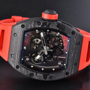 RM055 Real NTPT 42.7mm BBRF Red Skeleton Dial Red Rubber Strap RMUL2 - Image 13