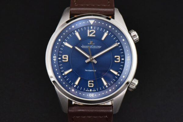 Polaris Geographic 40mm LTF Blue Dial Black Leather Strap MIYOTA 9015