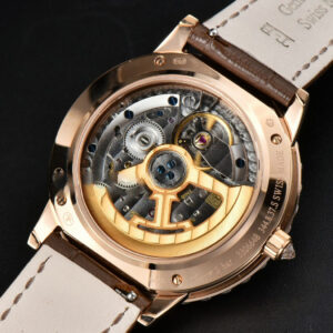 Rendez-Vous Night & Day 37mm GF RG Diamond MOP Dial Brown Leather Strap A7750 - Image 16