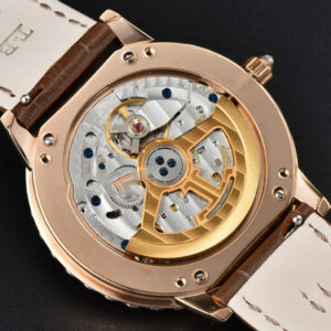 Rendez-Vous Night & Day 37mm GF RG Diamond MOP Dial Brown Leather Strap A7750 - Image 18