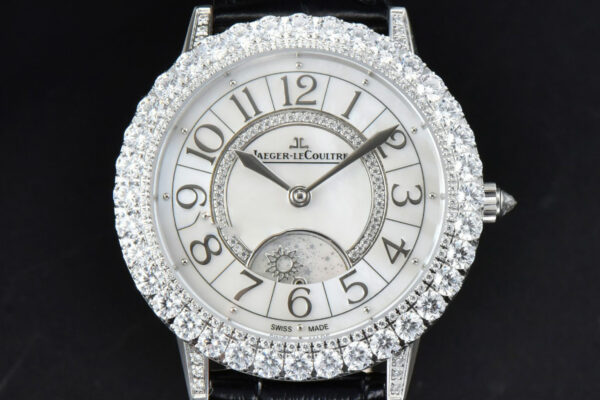 Rendez-Vous Night & Day 37mm GF Diamond MOP Dial Black Leather Strap A7750