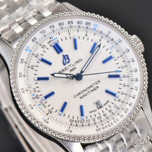 Navitimer 41mm TF White Dial SS Bracelet 2824 - Image 19