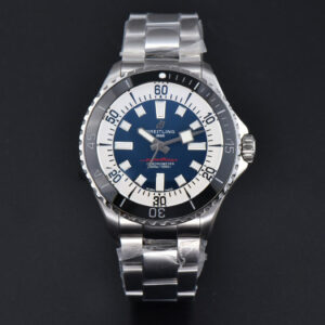 SuperOcean 44mm TF Black Bezel Blue/White Dial SS Bracelet A2824 - Image 12