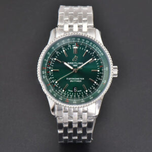 Navitimer 41mm TF Green Dial SS Bracelet 2824 - Image 13