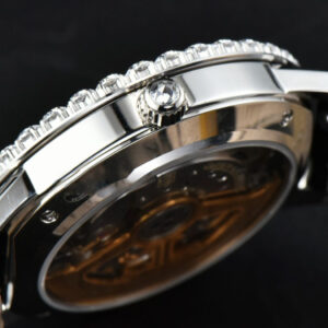 Rendez-Vous Night & Day 37mm GF Diamond MOP Dial Black Leather Strap A7750 - Image 10