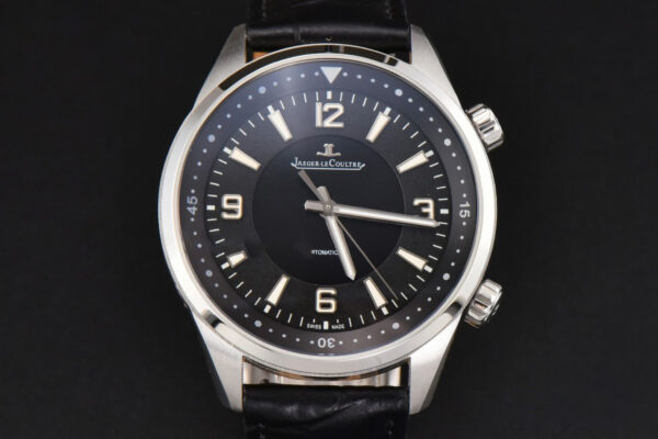Polaris Geographic 40mm LTF Black Dial Black Leather Strap MIYOTA 9015