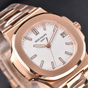Nautilus 5711/1R PPF White Textured Dial on RG Bracelet 324CS V5 - Image 7