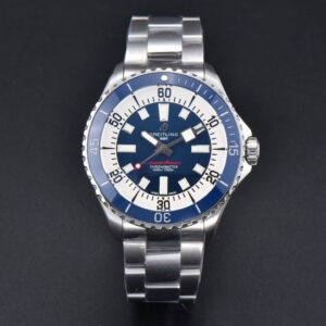 SuperOcean 44mm TF Blue Bezel Blue/White Dial SS Bracelet A2824 - Image 18
