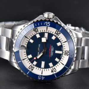 SuperOcean 44mm TF Blue Bezel Blue/White Dial SS Bracelet A2824 - Image 28