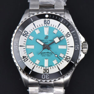 SuperOcean 44mm TF Tiffany Blue/White Dial SS Bracelet A2824