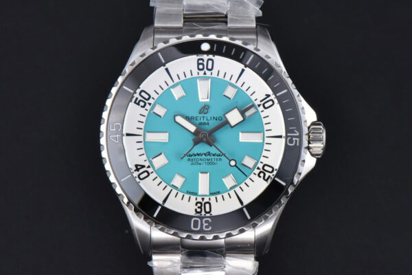 SuperOcean 44mm TF Tiffany Blue/White Dial SS Bracelet A2824