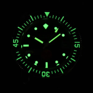 Fifty Fathoms 5008D ‘No Rad’ 40mm GSF Black Dial Black Rubber Strap A1151 - Image 32