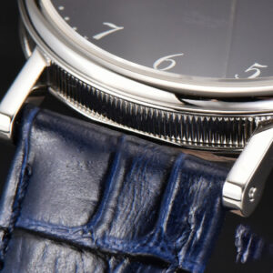 Classique 5177 40.5mm LTF Black Dial Digital Marker Blue Leather Strap MY9015 - Image 2