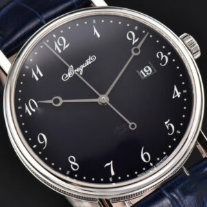Classique 5177 40.5mm LTF Black Dial Digital Marker Blue Leather Strap MY9015 - Image 4