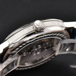 Classique 5177 40.5mm LTF Black Dial Digital Marker Blue Leather Strap MY9015 - Image 7