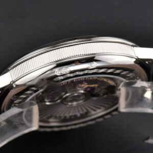 Classique 5177 40.5mm LTF Black Dial Digital Marker Blue Leather Strap MY9015 - Image 8