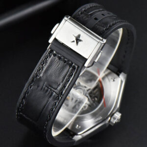 Defy Classic LF 41MM Skeleton Blue Dial Blue Gummy Strap A2892 - Image 14