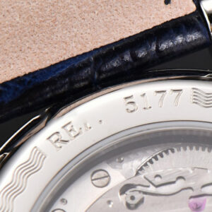 Classique 5177 40.5mm LTF Black Dial Digital Marker Blue Leather Strap MY9015 - Image 15