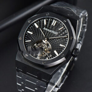 Royal Oak PVD Tourbillon 41mm R8F Black Sunburst Tapisserie Dial PVD Bracelet V2 - Image 5