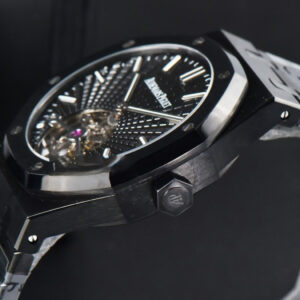 Royal Oak PVD Tourbillon 41mm R8F Black Sunburst Tapisserie Dial PVD Bracelet V2 - Image 10
