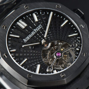 Royal Oak PVD Tourbillon 41mm R8F Black Sunburst Tapisserie Dial PVD Bracelet V2 - Image 11