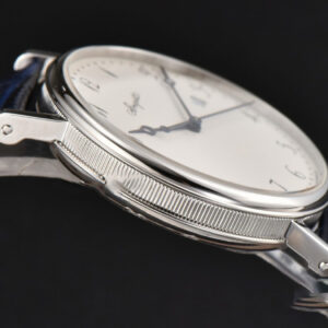 Classique 5177 40.5mm LTF White Dial Digital Marker Blue Leather Strap MY9015 - Image 26