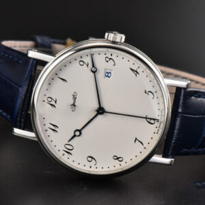 Classique 5177 40.5mm LTF White Dial Digital Marker Blue Leather Strap MY9015 - Image 27