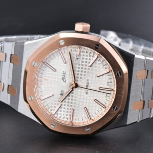 Royal Oak Ladies 67651SR 33mm ZF RG/SS Diamond White Dial RG/SS Bracelet Quartz - Image 4