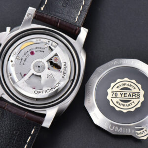PAM1116 TTF 44MM Dark Green Dial Brown Leather Strap P9010 - Image 2