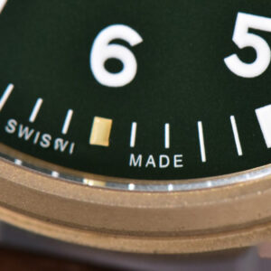 Pilot UTC Spitfire ZF 41MM “MJ271” Bronze Green Dial Brown Leather Strap A2836 - Image 6